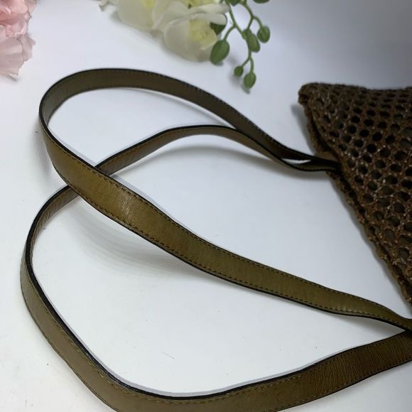 Fossil Brown Woven Tote Bag - Picture 7 of 13